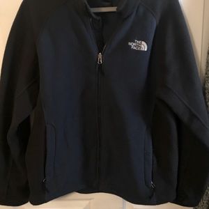 North Face fleece jacket. Medium. Blk/blue